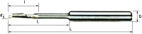 Фреза 8*14/54*80*8 Z=1 HSS спиральная - компания «ОРП-С»